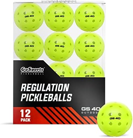 GoSports GS 40 kuglica za pikarske kuglice - 12 paketa regulacije Usapa Pickleballs
