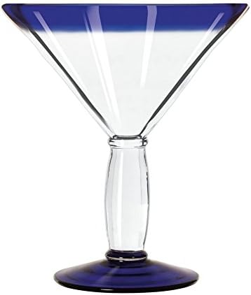 12-paket Aruba Blue Rim Martini Staklo 15 oz