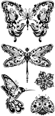 Inkadinkado Butterfly Clear Set za umjetnost i zanate, 5pc