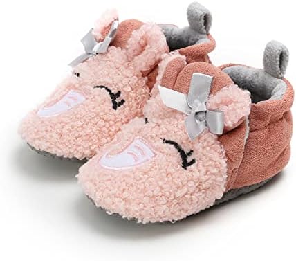 Dječaci za dojenčad Veličina 2 cipele dječje crtane cipele plus baršunasti tople gole čizme moda bez prozračnih duhnih cipela čizme