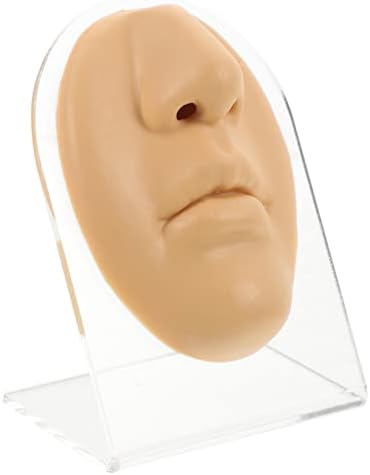 2 seta simuliranih zaslona za vježbanje ljudskog lica, alat za piercing tijela, model nakita, zaslon za učenje, fleksibilna usta, vlasište