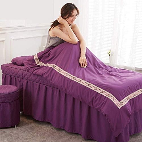 Zhuan pokrov pamučnog kreveta prilagođen kožnim kožima 4 komada setovi za masažu za masažu, setovi kreveta otporni na mrlje s prekrivačima