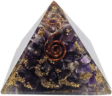 Orgona piramida veliki ametist kristalna energija generator EMF zaštita meditacije ozdravljenje