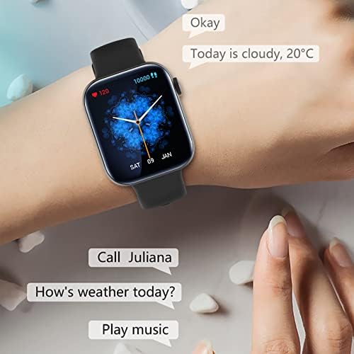 Byikun Smart Watch koji može poslati SMS i pozivati, 1,8 inčni HD Full Dioning Screen Smartwatch Fitness Watch, Tragači aktivnosti