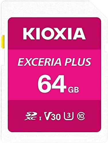 Memorijska kartica Kioxia 64GB Exceria Plus SD SDXC UHS-I U3 Class 10 V30 za snimanje videa u formatu 4K LNPL1M064GG4