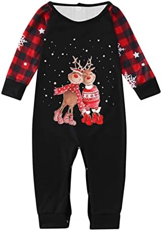 Plaid božićna pidžama Božićna dječja pidžama za obiteljski podudaranje božićne obitelji PJS setovi Xmas Print PJS Plaid