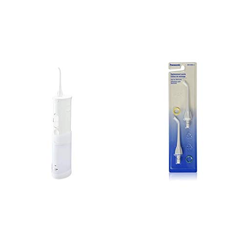 Panasonic DJ10-W bežični zubni flosser vode, dvostruko brzina impulsa oralnog navodnjavača, sklopljiv, dizajn za putovanja-EW-DJ10-W