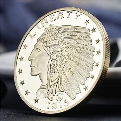 AdaCryptocoincryptocurrency Omiljeni novčić 1915. američki zlatni prigodni kozmetički novčić Indijska medalja sretna kolekcija novčića