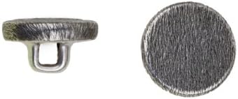 Metalni proizvodi&pojačalo;5051 Plosnati firentinski metalni gumb, Veličina 33, antikni nikal, 36 komada po pakiranju