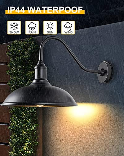 15 od sumraka do zore Industrijska vanjska svjetiljka s vodootpornim vanjskim zidnim nosačem idealna je za osvjetljenje seoskih kuća,