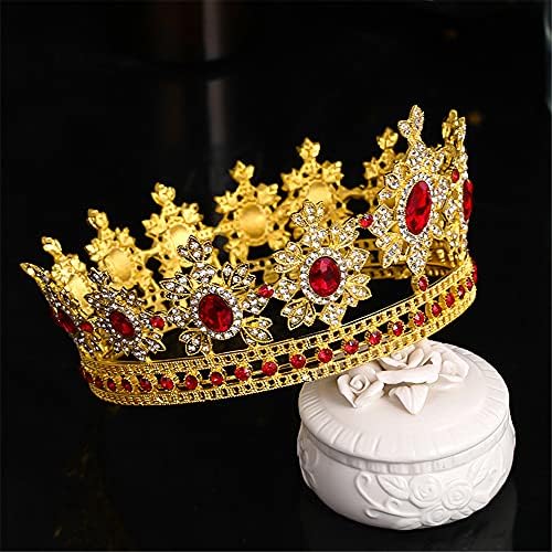 Vjenčana Tijara od rhinestona za žene Kraljevska traka za glavu kraljica Kruna kristalni Dodaci za kosu princeze za maturalni rođendan