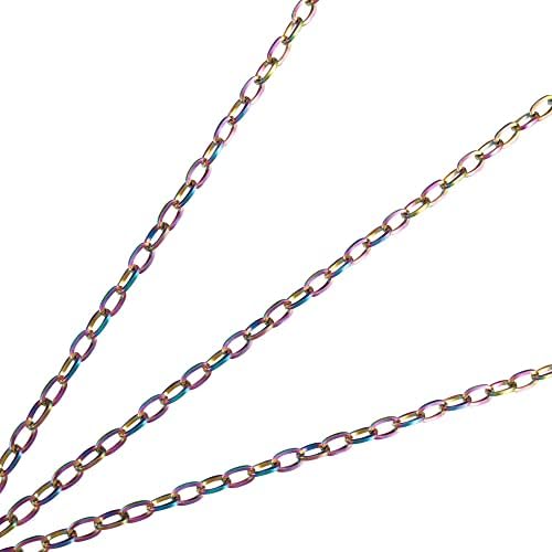 Kabelski lanci od nehrđajućeg čelika 16,4 ft 304 neprobojni metalni lanci ravni ovalni Lančani lanci 6. 553. 551. 5 mm za izradu nakita