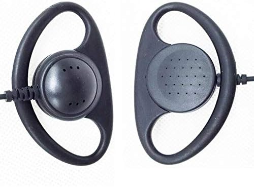 Lysee Communications Parts - 5pcs 2-pinski sigurnosni slušalica u obliku D-spoj prsten Slušalice Slušalice Mikrofon za Motorola Radio