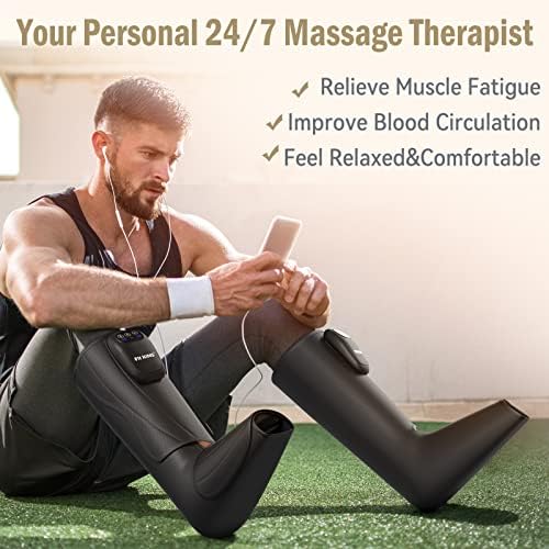 Bežični masažer za stopala i potkoljenice, punjive masažne čizme za stopala i telad, prijenosne kompresijske čizme za poboljšanje cirkulacije