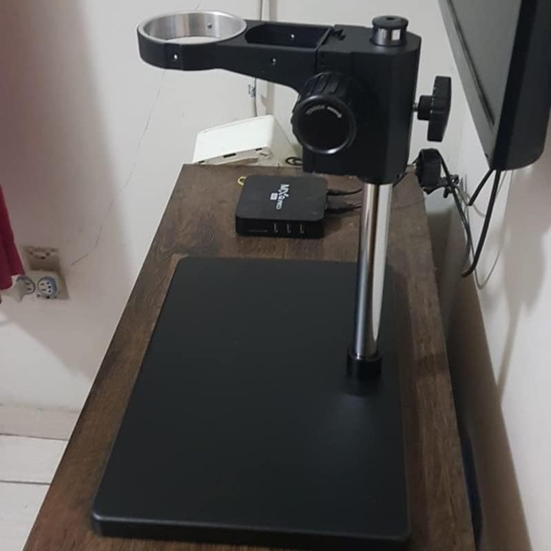 ; Industrijski binokularni trinokularni mikroskop stalak za kameru držač nosača 76 mm univerzalni rotirajući radni stol za održavanje