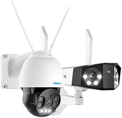 REOLINK 5MP PTZ paket kamere s 4K kamerom s dvostrukom lećom, vanjskim sigurnosnim kamerama, WiFi od 2,4/5 GHz, noćni vid u boji s