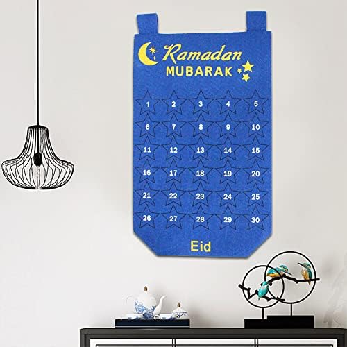 Ramazanski kalendar, Kalendar odbrojavanja od filca Eid Mubarak za djecu, Kalendar odbrojavanja Ramazanskog Adventa, viseći ukrasi
