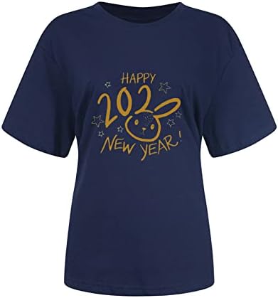 Jesensko Ljeto Ženska pamučna košulja kratkih rukava 2023 odjeća s okruglim vratom s grafičkim uzorkom smiješna prevelika bluza majica
