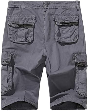 YMOSRH muške kratke hlače ljetne kratke hlače s nogama s ravnim nogama podijeljene casual teretni kratke hlače