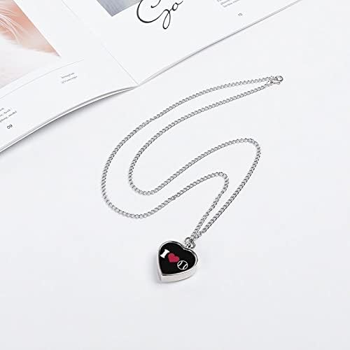Ogrlica od bejzbolske urne u obliku srca s ljubavlju za pepeo personalizirana ogrlica u obliku srca za kremiranje kućnih ljubimaca