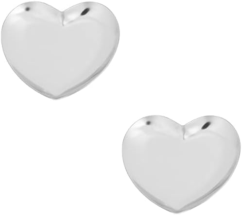2pcs ploča za nakit u obliku srca od nehrđajućeg čelika ladica za pohranu nakita organizator ladica za Valentinovo poklon za žene ženski