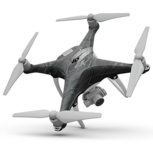 Dizajn Skinz Design Skinz crni i srebrni mramorni vrtlog v7 naljepnica s punim tijelom kompatibilan s dronom DJI Phantom 2