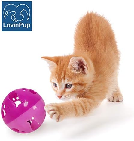 Lovinpup igračka za mačju kuglu s zvonom veće veličine, zvona dok se kuglice kotrljaju, mačja igračka za male ili velike mačke ili