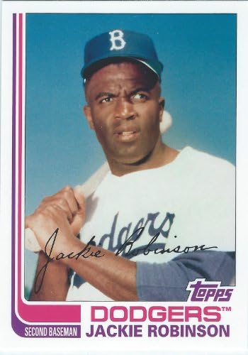 Jackie Robinson 2013 Topps Archives Baseball Series Mint Card 86 Zamišljajući ovu dvoranu slavnih u svojoj uniformi White Brooklyn