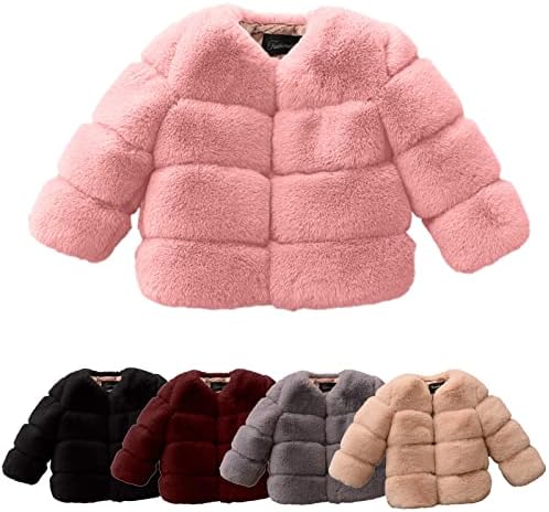 Dječje djevojke kaput zimski vjetar za zgušnjavanje jakne za zgušnjavanje malu bod za toplo runo jaknu s rukom 4T haljina djevojke