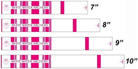Bijela voda streličarstvo laminirani ružičasti logo; tradicionalni Češljevi Omoti za strelice pakiranje 15pcs odaberite duljinu širine