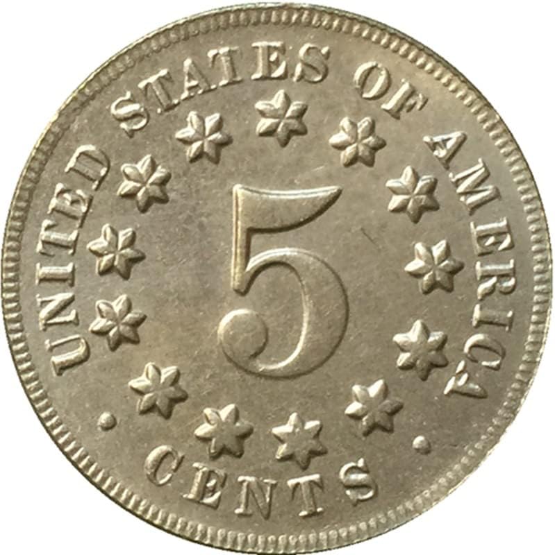 20,5 mm1873 Američki nikl novčić kovanice izrađene antikne zanatske kovanice