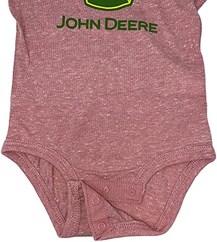 John Deere dojenčad kratki rukavi ružičasti mauve jednodijelne veličine bodysuit -a 6, 12, 18 mjeseci