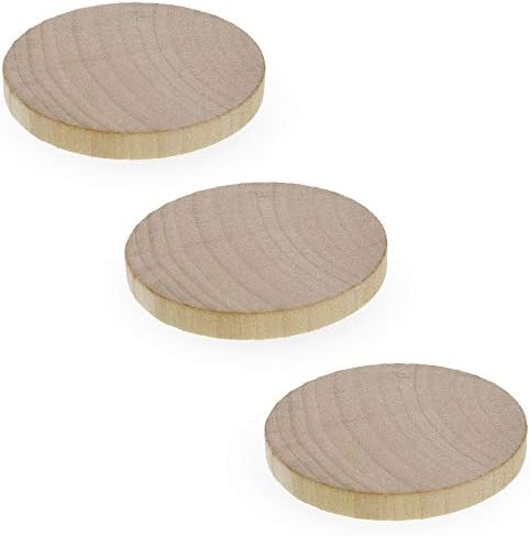 3 nedovršena drvena kruga diskovi u obliku izrezi uradi sam 2 inča