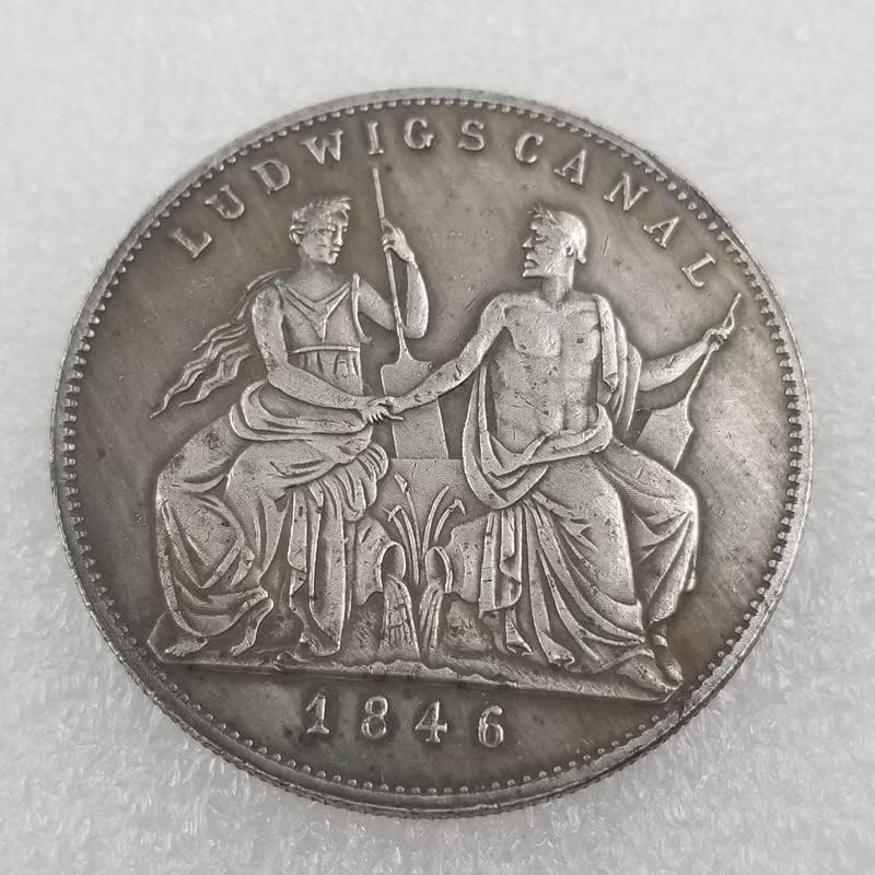 Antique Crafts 1846 Njemački srebrni dolar novčić