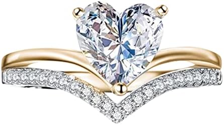 Ženski prsten za narukvicu, prsten moje lijepe kćeri, veliki prsten od rhinestona u obliku ljubavi, dijamantni prsten, Ljubavni prsten