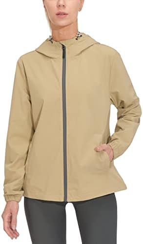 Mapamyumco ženska lagana jakna koja trči vjetrenjača s kapuljačom otpornim na vjetar rastezanja upf50+