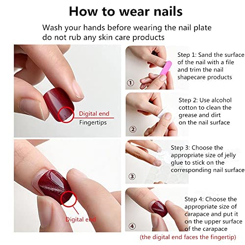 N/A multi-stil komadi noktiju pokloni za djevojčice pritisnite nokte Alat za manikuru akrilni savjeti za nokte