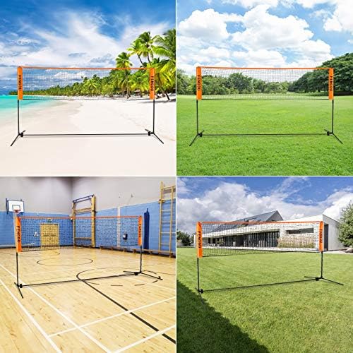 Fengdu prijenosni badminton neto set, podesiva visina teniska mreža, dječja odbojka, nogometna mreža lako postavljanje najlonske sportske