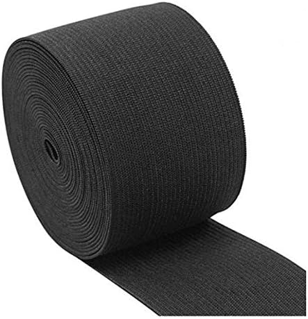 Šivaća elastika 2,5 inča 10 jardi pletene elastike u crno / bijeloj boji Proizvedeno u SAD-u