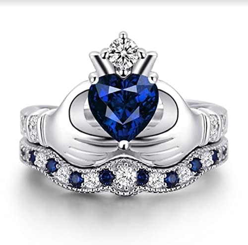 Vjenčani prstenovi za žene poklon bijeli vjenčani nakit prsten s izrezanim kamenom luksuzni vjenčani prstenovi ručno izrađeni slatki