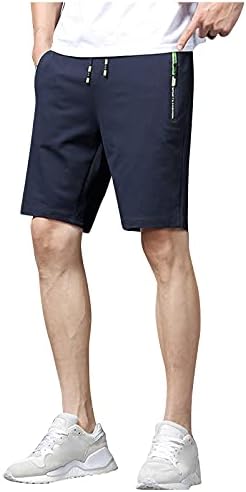 Muške kratke hlače za vježbanje s elastičnim pojasom i džepovima s patentnim zatvaračem, sportske kratke hlače veličine 6