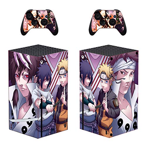 Kajal Mani X-Box-One Series X Skin Set Shinobi Anime HD Print za ispis na prednjoj ploči Zaštitna za konzolu, Kontroler kože naljepnica