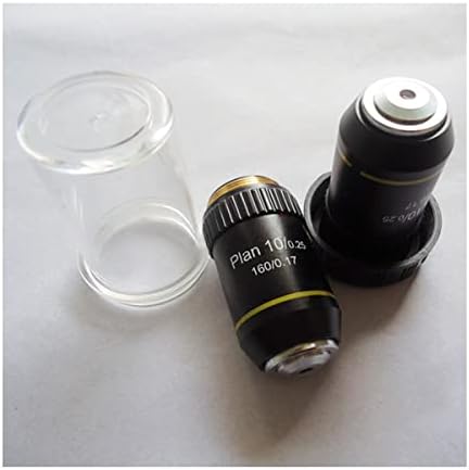 Laboratorijska oprema za mikroskop 10x l = 195 Plan ahromatski bio-mikroskop biološki mikroskop Objektivna leća s promjerom navoja