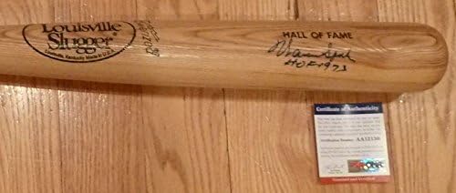 PSA/DNK Warren Spahn Hof 1973 Autografirani louisville Slugger Baseball Bat 2130 - Autografirani MLB sleti šišmiši