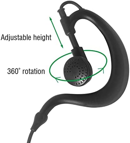 Slušalica-slušalica KANMIT 1 Pin 2,5 mm za voki toki Motorola Radio Talkabout T200 T260 T600 T800 MH230R MR350R MT350R sa oprugom žicom