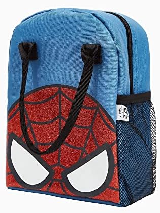 Yoobi X Marvel Spider -Man Bundle - Uključuje Marvel Backpack i Tog za ručak Set za dječake i djevojčice + boca vode od 20oz - ruksak