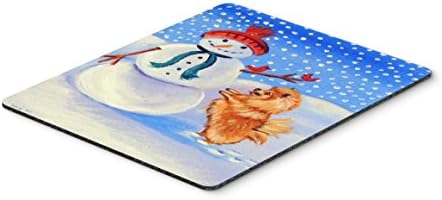 Caroline's Treasures 7151MP snjegović s pomeranskim jastučićima miša/vrućim jastukom/trivetom, veliki, višebojan,