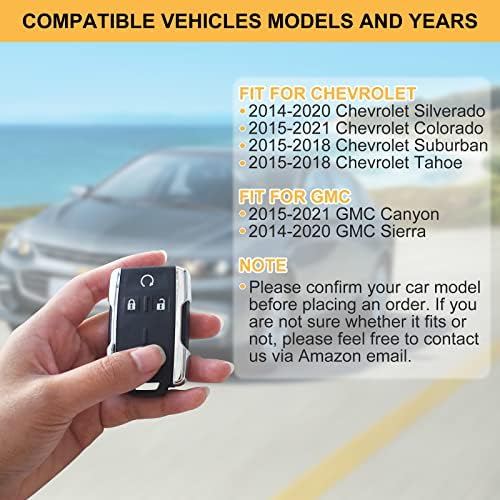 Zamjena privjesku od 2 predmeta za Chevrolet Silverado i GMC Sierra 1500 2500 3500 HD HD 2014-2020, Chevrolet Colorado GMC Canyon 2015-2021,