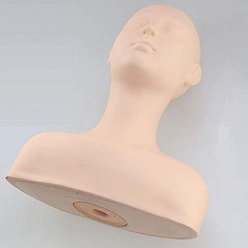 1pcs mekana silikonska masažna lutka za vježbanje s ramenom profesionalna Kozmetologija praksa šminkanja lutka glava za frizere