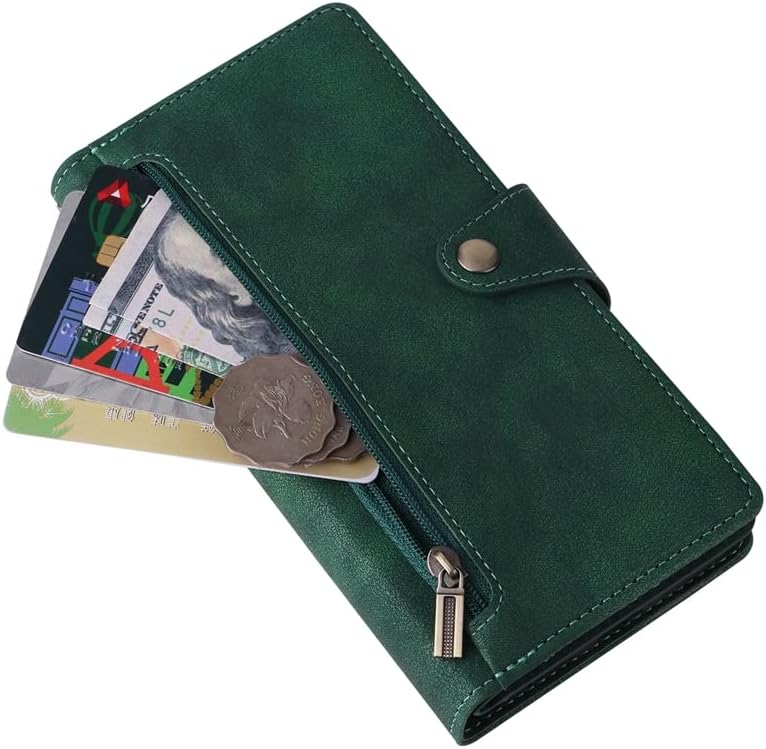 Kompatibilan s torbicom za novčanik od 7 dolara, utorom za memorijsku karticu, preklopnim kožnim patentnim zatvaračem s remenom, zaštitnom